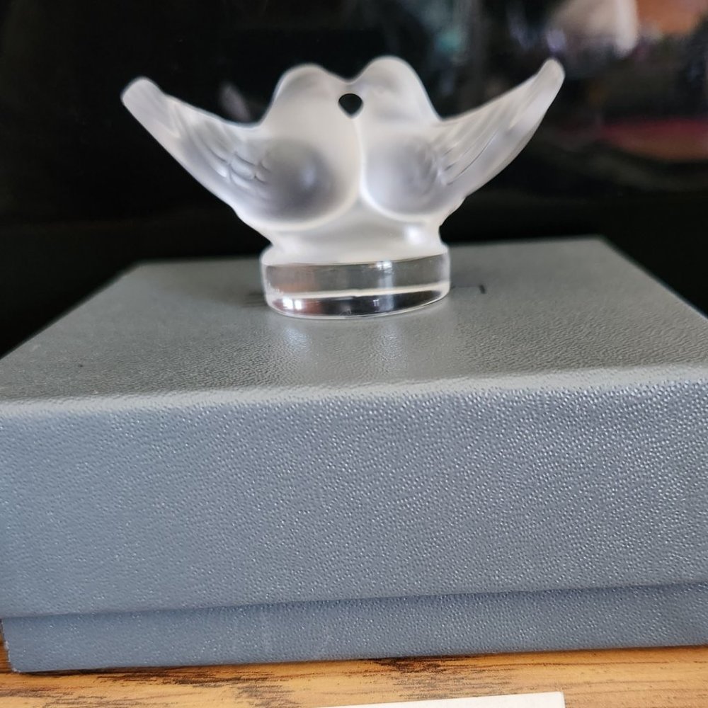 Lalique small 2 Lovebirds NEW